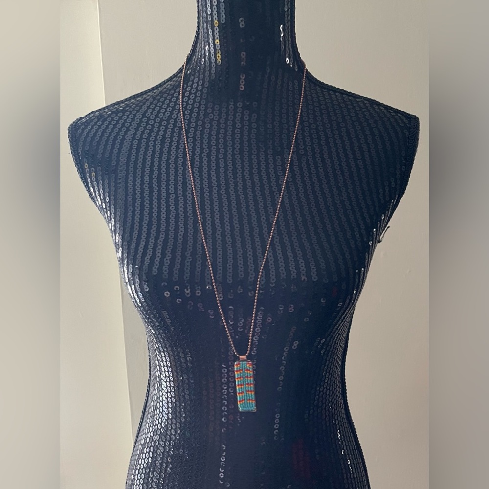Native Beaded Copper Necklace